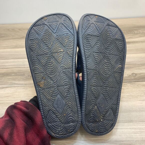 Chaco Chillos Sport Slide Shower Beach Sandals in Navy Blue‎ Men\'s Size 12 main image 6